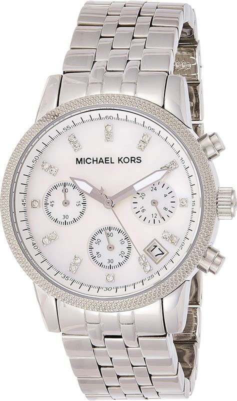 montre michael kors mk5020|Michael Kors Chronograph Mother of Pearl Dial Ladies Watch MK5020.